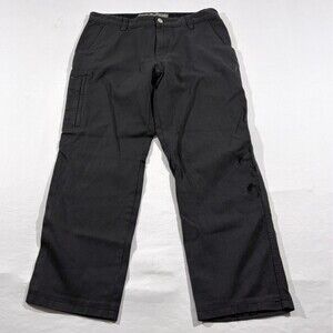 Icebreaker Merino Pants Chino Gray Mens Wide Leg Jeans Hiking Sz 30 x 26 Flaw